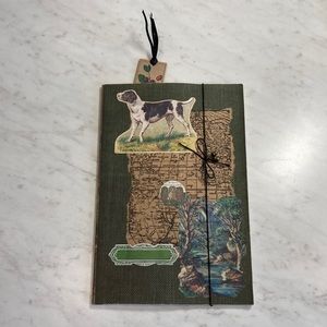 NEW Handmade Journal Travelers Notebook Nature Dog